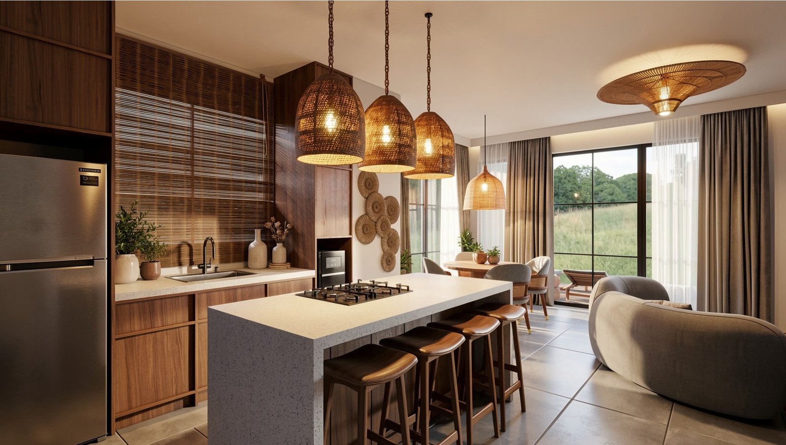 04 Kitchen-living room. Overview