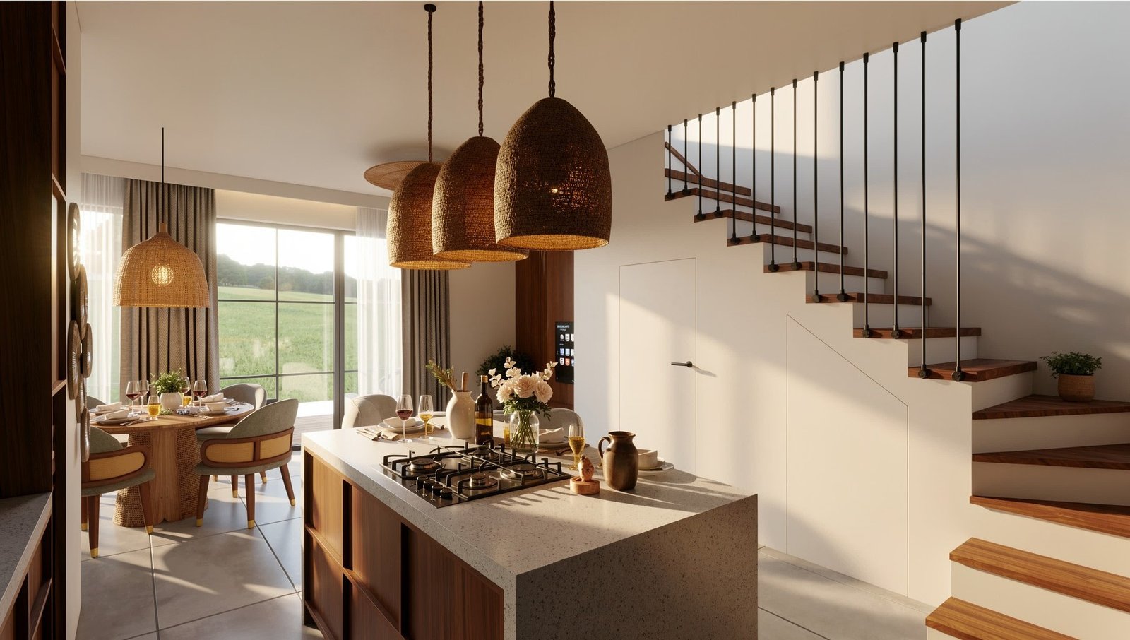 05 Kitchen and staircase
