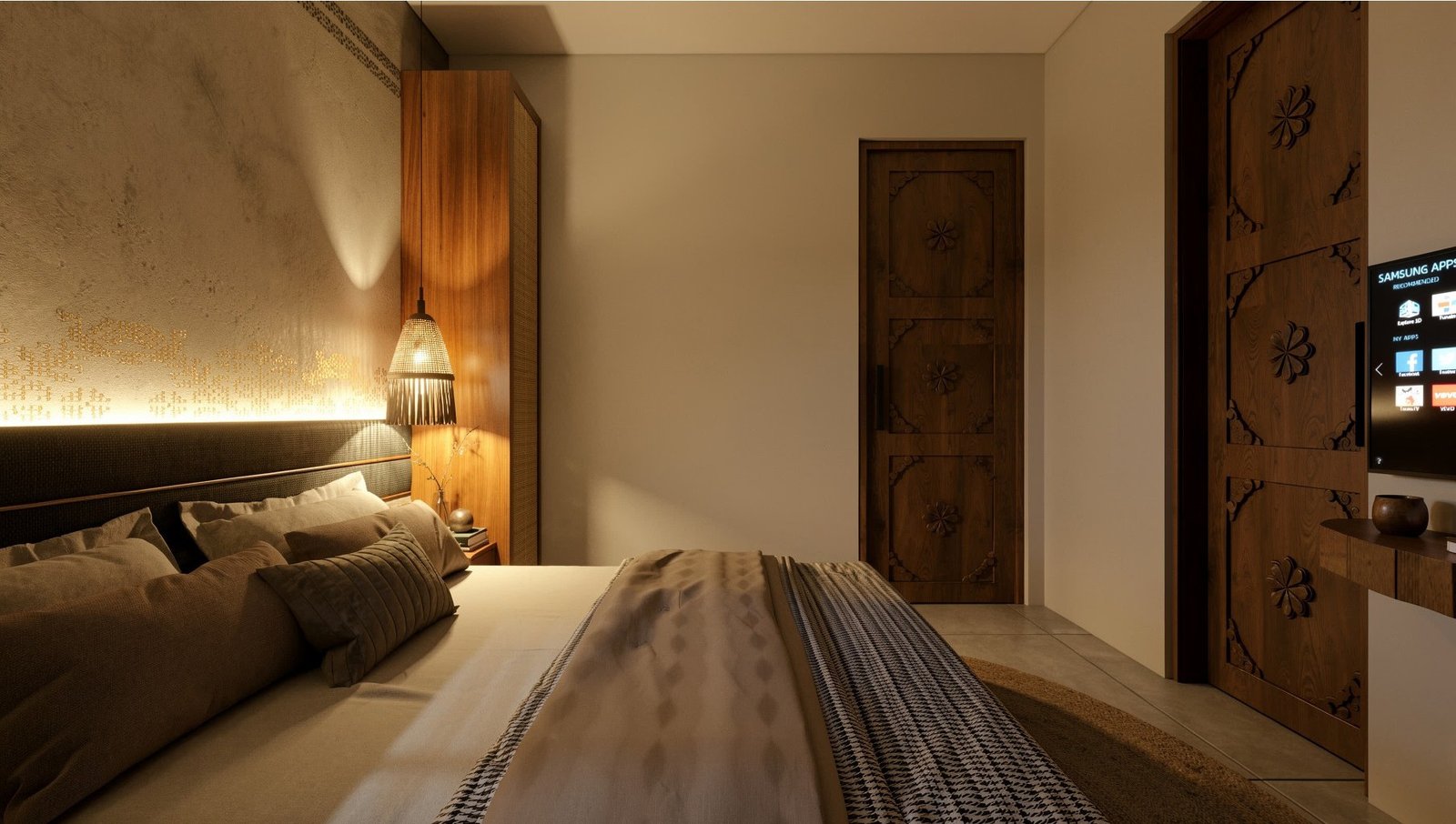 10 Bedroom 1. View to entrance