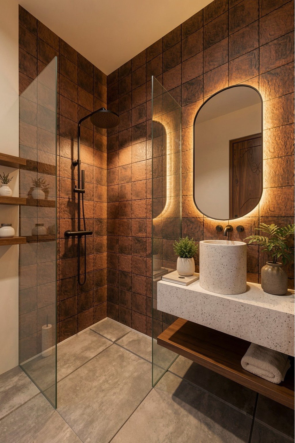 15 Bathroom 1. Shower and sink