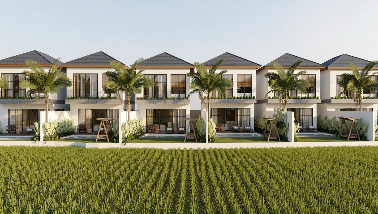 17 Complex. View from the rice fields